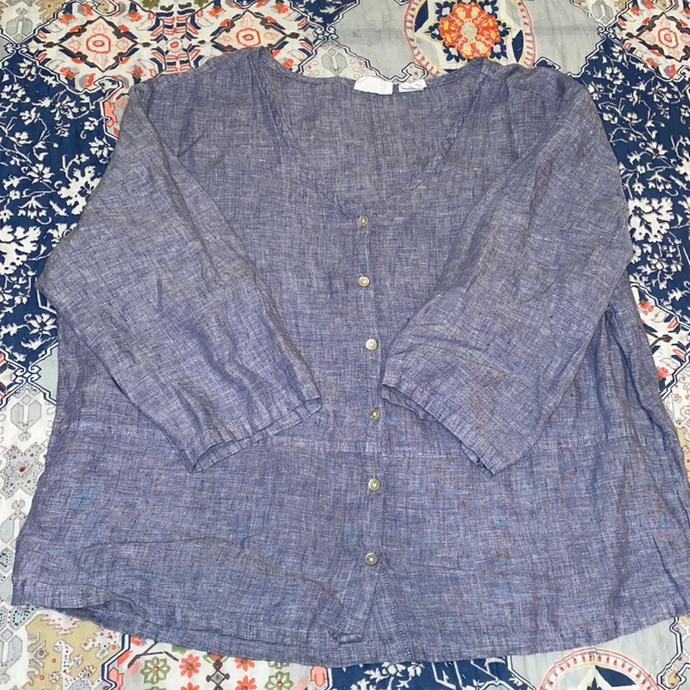 100% linen top